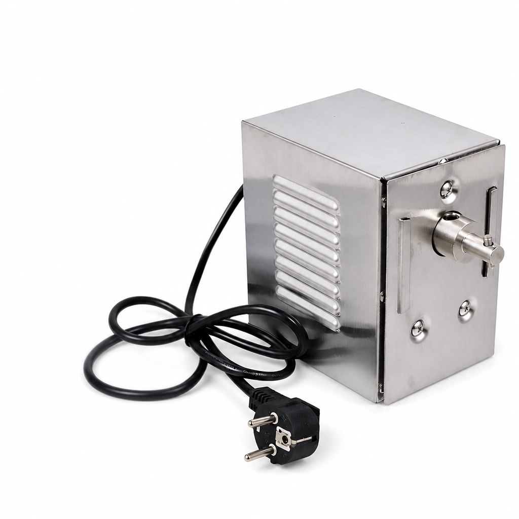 45W BBQ rotisserie motor side view with EU plug